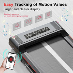 Bigzzia Treadmill Walking Pad Foldable Treadmills for Home Foldable 1-10 km/h, Folding Treadmill Desk with Remote Control