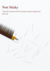 SONG LASHES  High Quality Straight Curvate Extensions False Eyebrow 12Lines Brown Color Eyebrow Extension