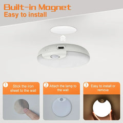 LED Night  Lights Intelligent Human Induction Cabinet Light USB Charging Emergency Automatic Lighting Bedside Home Wardrobe Lamp