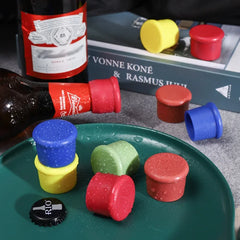 1/5pcs Wine Stoppers Reusable Silicone Corks Wine Glass Beverages Beer