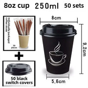 Disposable Thickened Paper Cups Heat Resistant Anti-scalding For Hot Beverage