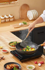 EU/UK/US Multifunctional Portable 2200W High-power Electric Induction Cooktop 110V/220V Home Kitchen Touch Panel Desktop Burner
