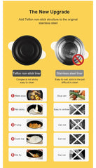 Electric hot pot Noodle cooking small electric cooker electric cooker multi-functional household electric cooker stir-frying pan