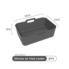 Silicone Pot Air Fryer Liners for Ninjas Dual Air Fryer, Reusable Double Silicone Air Fryer Liner, Air Fryer Accessories Air Fry