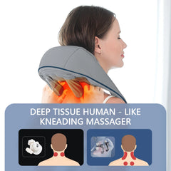 Foreverlily Neck And Back Massager Neck And Shoulder Massager Trapezius Massager Electric Neck Massager