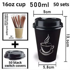 Disposable Thickened Paper Cups Heat Resistant Anti-scalding For Hot Beverage