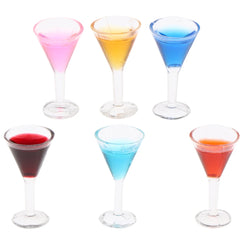 6 Pieces Miniature Goblets & Wine Beer Bottles Dollhouse Party Groceries Kitchen Garden Decoration