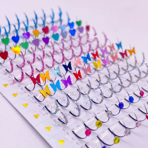 Silver Diamond False Eyelash Extension Glitter Individual Lashes For Party Makeup Mink Natural Fairy Beauty Lashes Wholesales
