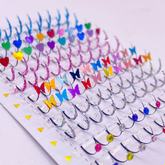 Silver Diamond False Eyelash Extension Glitter Individual Lashes For Party Makeup Mink Natural Fairy Beauty Lashes Wholesales