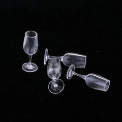 6 Pieces Miniature Goblets & Wine Beer Bottles Dollhouse Party Groceries Kitchen Garden Decoration