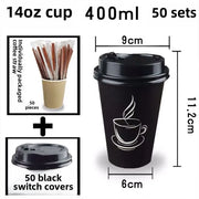 Disposable Thickened Paper Cups Heat Resistant Anti-scalding For Hot Beverage