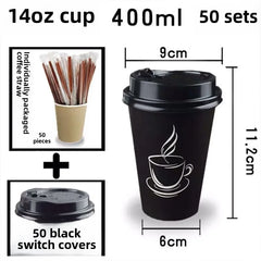 Disposable Thickened Paper Cups Heat Resistant Anti-scalding For Hot Beverage