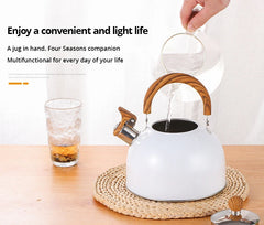 1pc 2.5/3L Liter Stainless Steel Whistle Kettle Thickened Kettle Gas Induction Cooker Universal Kettle Whistle Kettle