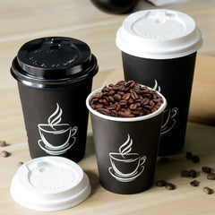 Disposable Thickened Paper Cups Heat Resistant Anti-scalding For Hot Beverage