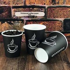 Disposable Thickened Paper Cups Heat Resistant Anti-scalding For Hot Beverage