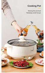 Electric hot pot Noodle cooking small electric cooker electric cooker multi-functional household electric cooker stir-frying pan