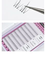 Self Adhesive Bottom Lashes No Glue Needed Reusable Under Eyelash Korean / Makeup DIY Individual Manga Lash Clusters