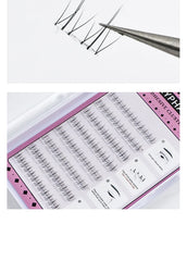 Self Adhesive Bottom Lashes No Glue Needed Reusable Under Eyelash Korean / Makeup DIY Individual Manga Lash Clusters