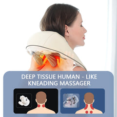 Foreverlily Neck And Back Massager Neck And Shoulder Massager Trapezius Massager Electric Neck Massager