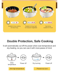 Electric hot pot Noodle cooking small electric cooker electric cooker multi-functional household electric cooker stir-frying pan