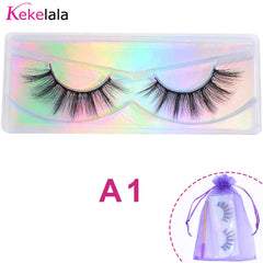 Wholesale 3D Mink Lashes Natural Wispy False Eyelashes Makeup Beauty Lashes in Bulk Volume Cilia Set