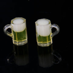 6 Pieces Miniature Goblets & Wine Beer Bottles Dollhouse Party Groceries Kitchen Garden Decoration
