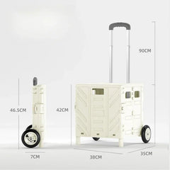 Foldable Ousehold Shopping Carts Portable Outdoor Camping Handcart