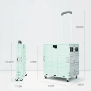 Foldable Ousehold Shopping Carts Portable Outdoor Camping Handcart