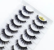 New Soft 10 Pairs 3D Faux Mink Hair False Eyelashes Natural Thick Long Eye Lashes Wispy Makeup Beauty Lashes Extension Tools