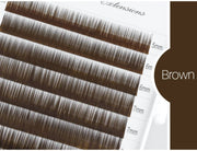SONG LASHES  High Quality Straight Curvate Extensions False Eyebrow 12Lines Brown Color Eyebrow Extension