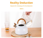 1pc 2.5/3L Liter Stainless Steel Whistle Kettle Thickened Kettle Gas Induction Cooker Universal Kettle Whistle Kettle