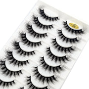 New Soft 10 Pairs 3D Faux Mink Hair False Eyelashes Natural Thick Long Eye Lashes Wispy Makeup Beauty Lashes Extension Tools