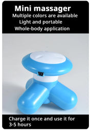Triangle Massager Cervical Spine Leg Mini Massager Body Massager Electric Wire Control Massager