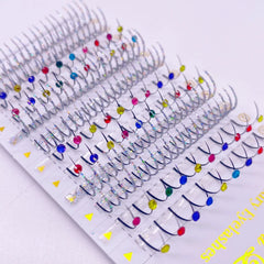 Silver Diamond False Eyelash Extension Glitter Individual Lashes For Party Makeup Mink Natural Fairy Beauty Lashes Wholesales