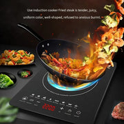 EU/UK/US Multifunctional Portable 2200W High-power Electric Induction Cooktop 110V/220V Home Kitchen Touch Panel Desktop Burner