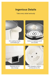Electric hot pot Noodle cooking small electric cooker electric cooker multi-functional household electric cooker stir-frying pan