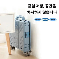 Foldable Ousehold Shopping Carts Portable Outdoor Camping Handcart