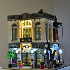 LED Light Set For 10251 compatible 15001 Brick Bank (Only LED Light, NOT Include The Model Bricks)