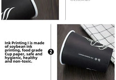 Disposable Thickened Paper Cups Heat Resistant Anti-scalding For Hot Beverage