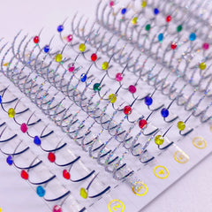 Silver Diamond False Eyelash Extension Glitter Individual Lashes For Party Makeup Mink Natural Fairy Beauty Lashes Wholesales
