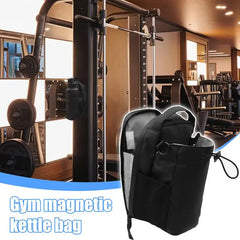Magnetic Gym Bag Large Capacity Magnetic Carrier Bag With Phone Pocket Portable Gym Water Bottle Pouch Gym magnetic kettle bag