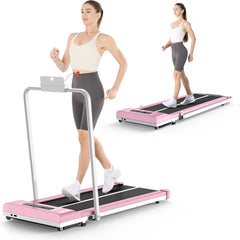 Bigzzia Treadmill Walking Pad Foldable Treadmills for Home Foldable 1-10 km/h, Folding Treadmill Desk with Remote Control
